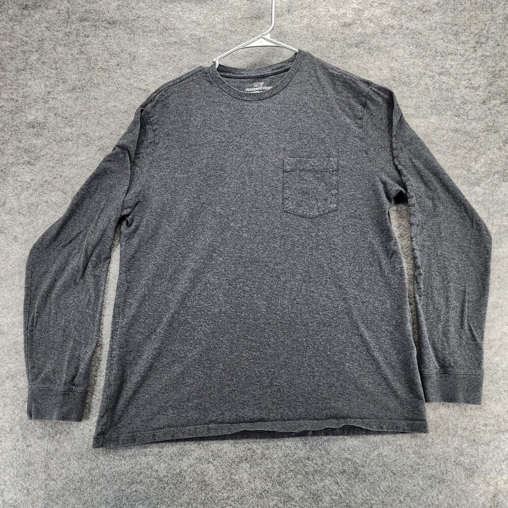Vineyard Vines Shirt Mens Medium Long Sleeve Gray